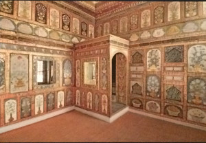 Privy chamber wall decoration in Topkapi Palace Harem 1705; Istanbul, Turkey