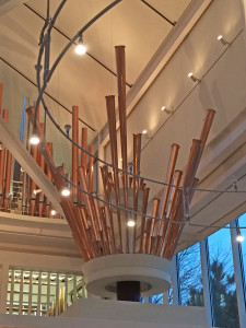 Organ pipes that look like  a sculpture
